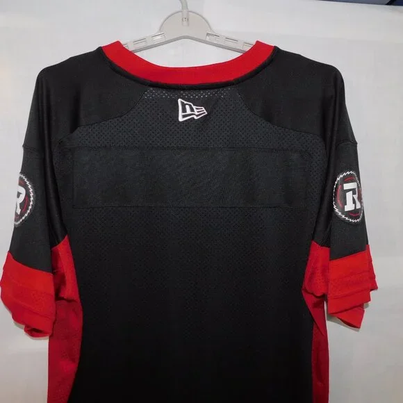 New Era Men's 3XL Ottawa Redblacks Replica Home Jersey CFL Red Black Football - Picture 9 of 10